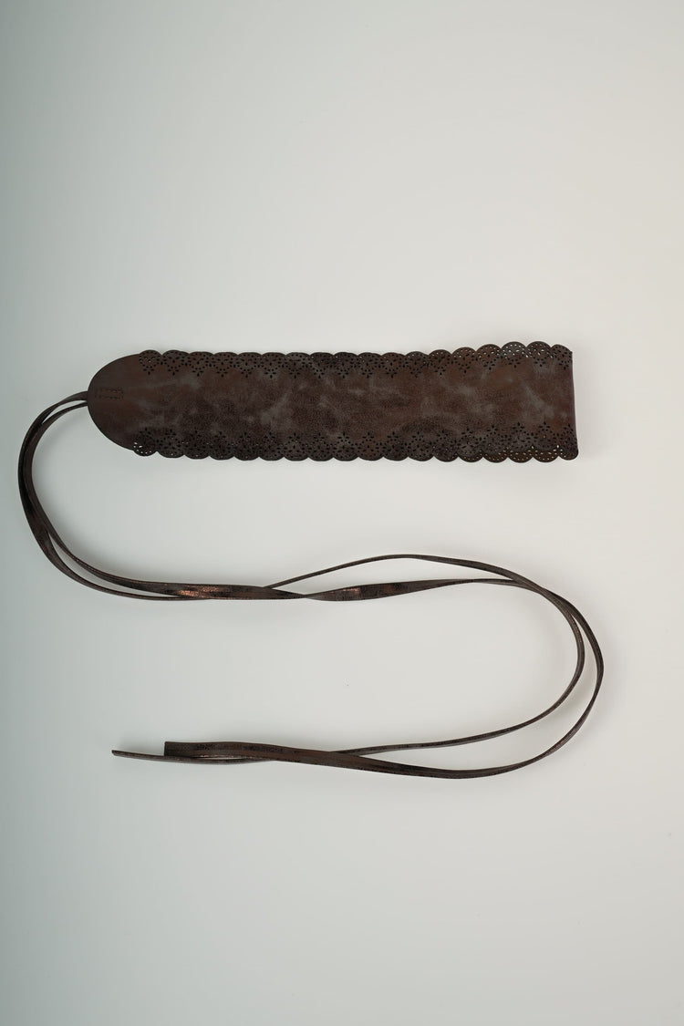 Cintura a fascia con motivo traforato