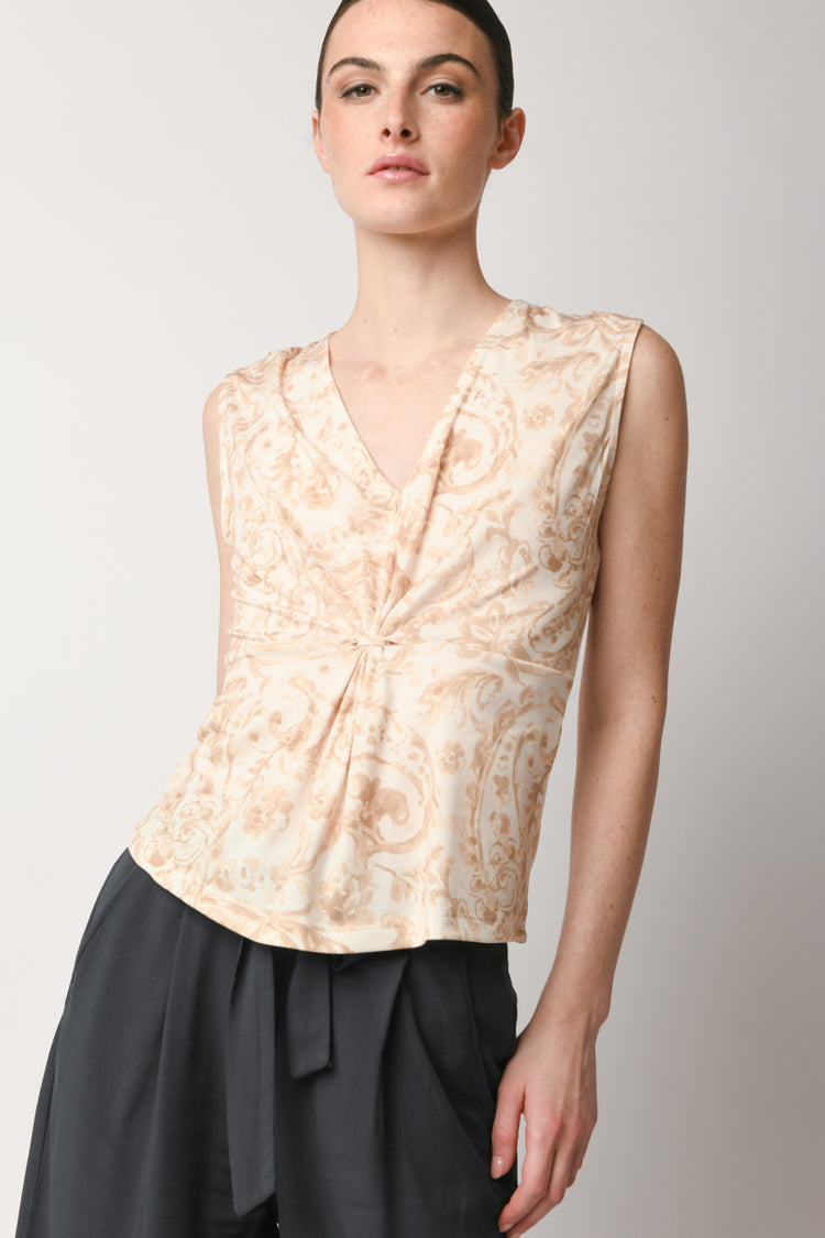 Top a stampa ornamentale