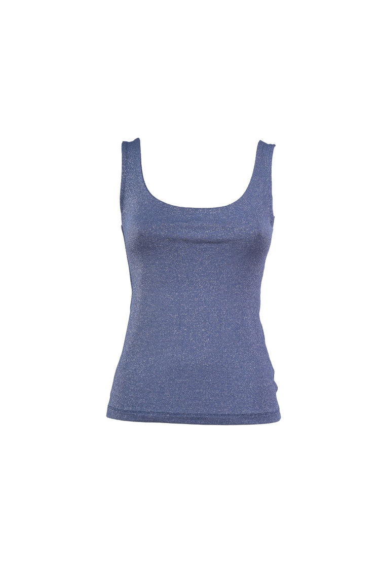 Canotta in maglia lurex