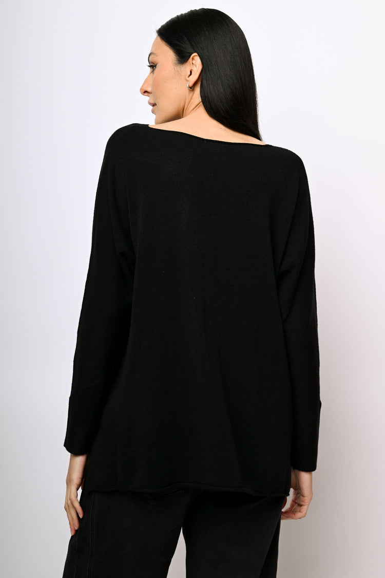 Pull oversize con spacchetti
