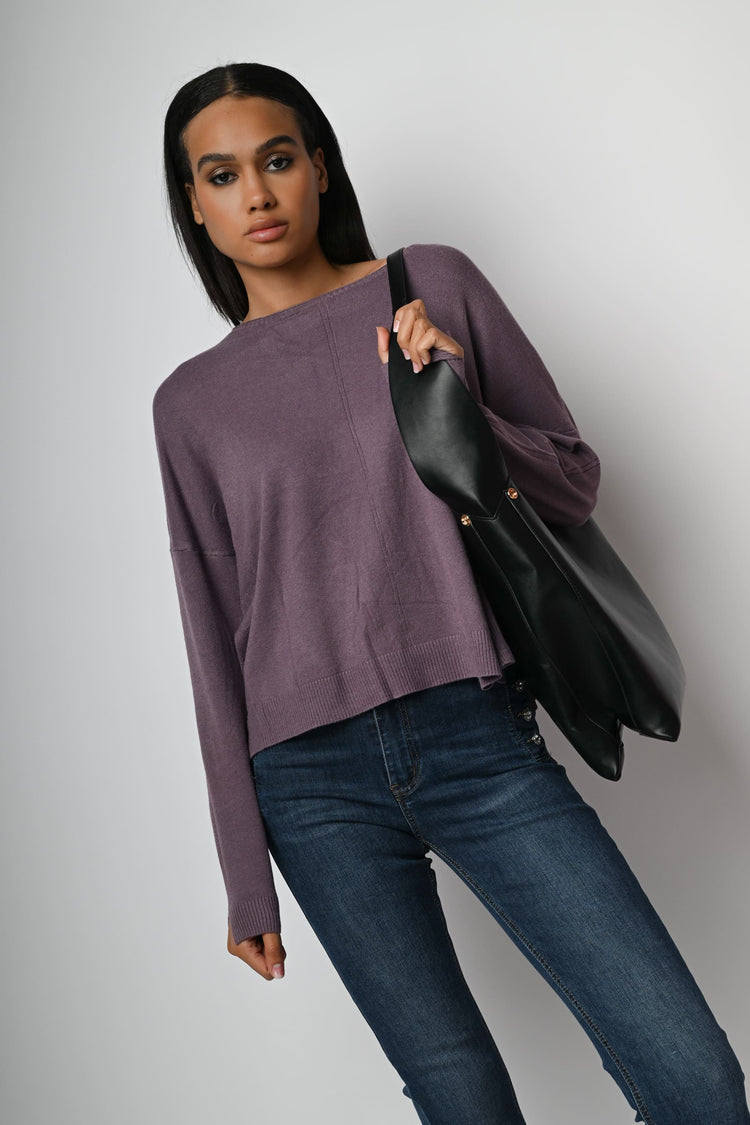 Pull con scollo a barchetta