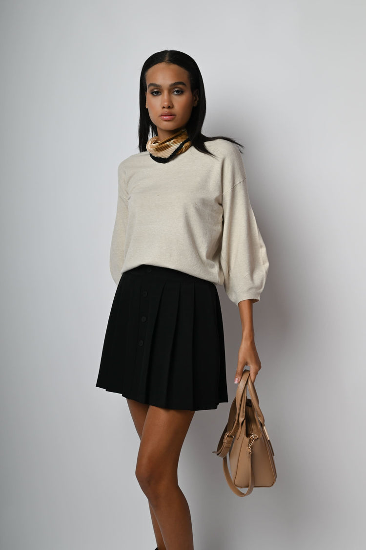 Pull con maniche a palloncino