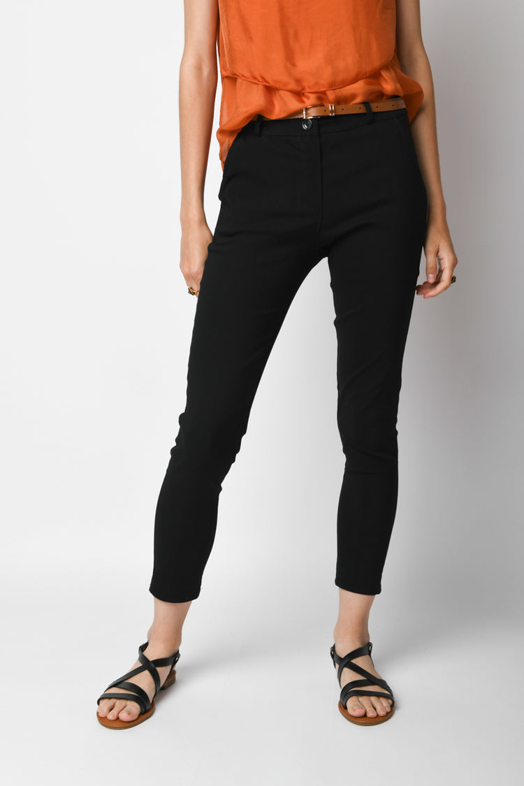Pantaloni slim-fit con cintura