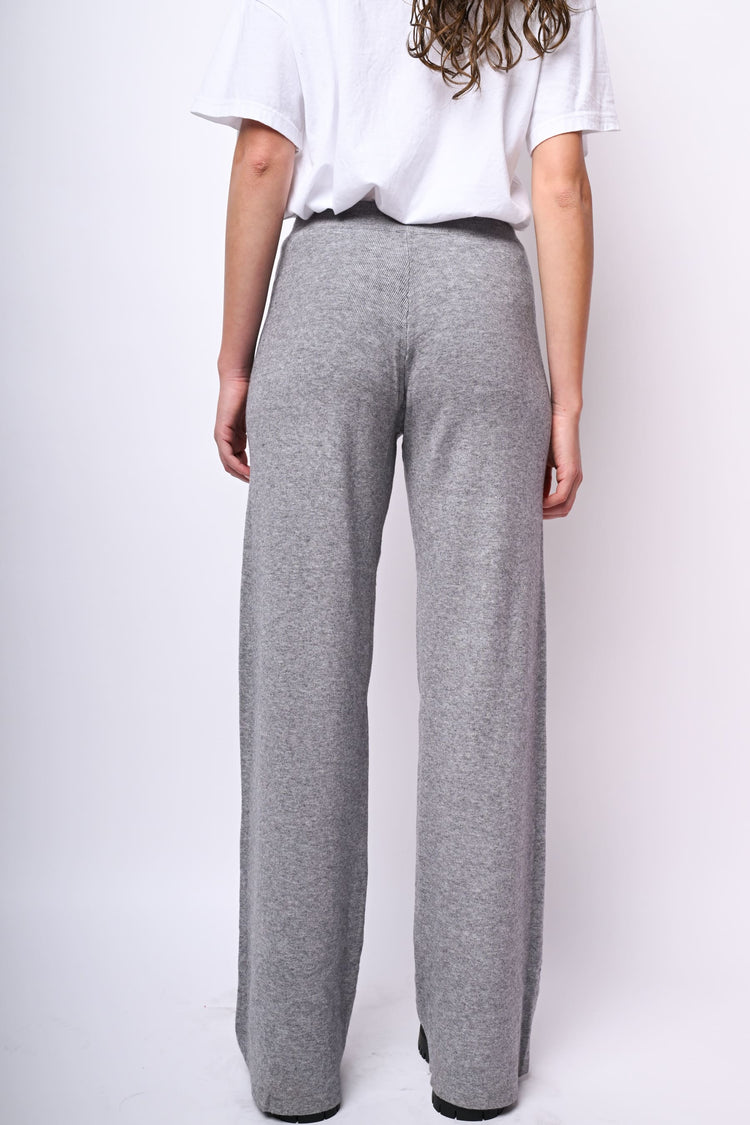 Pantaloni palazzo in maglia