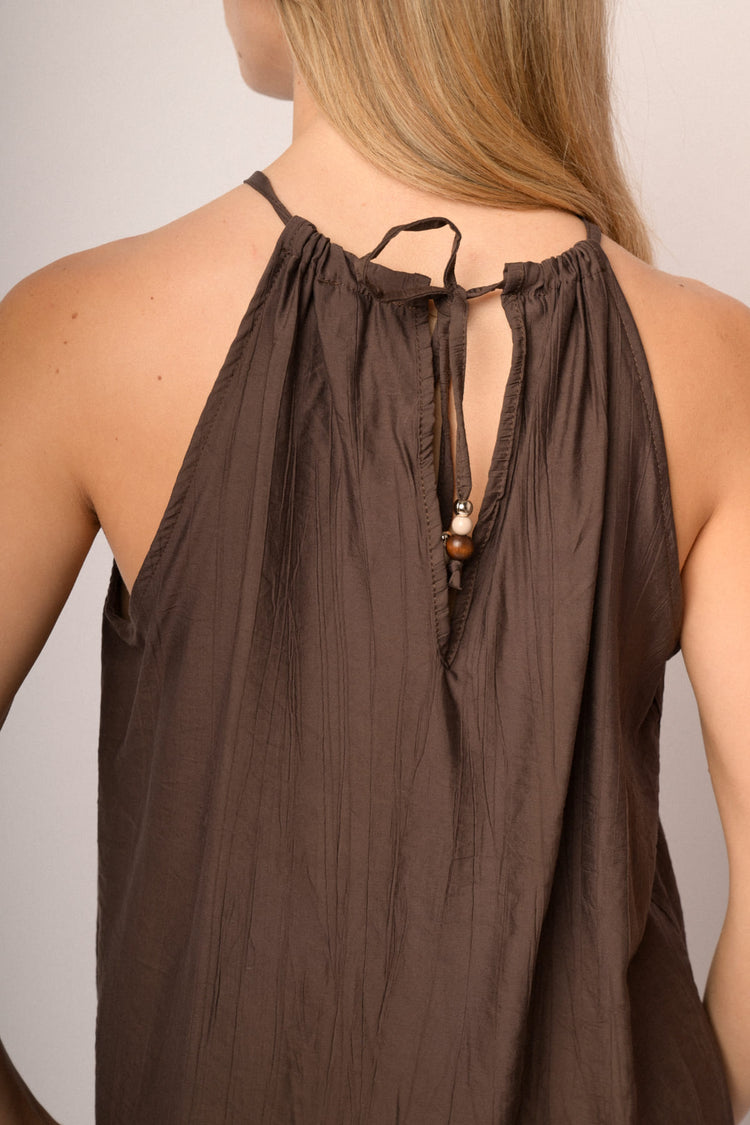Top con accessorio legno