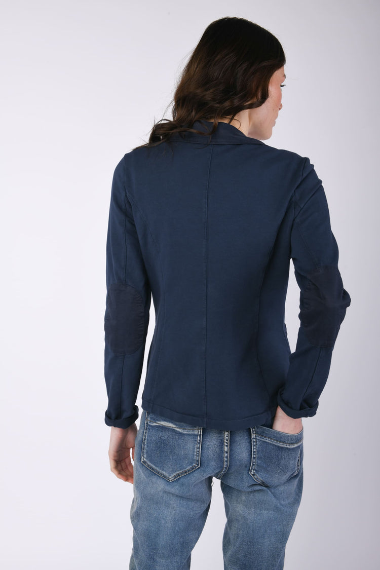 Blazer monopetto in felpa di cotone