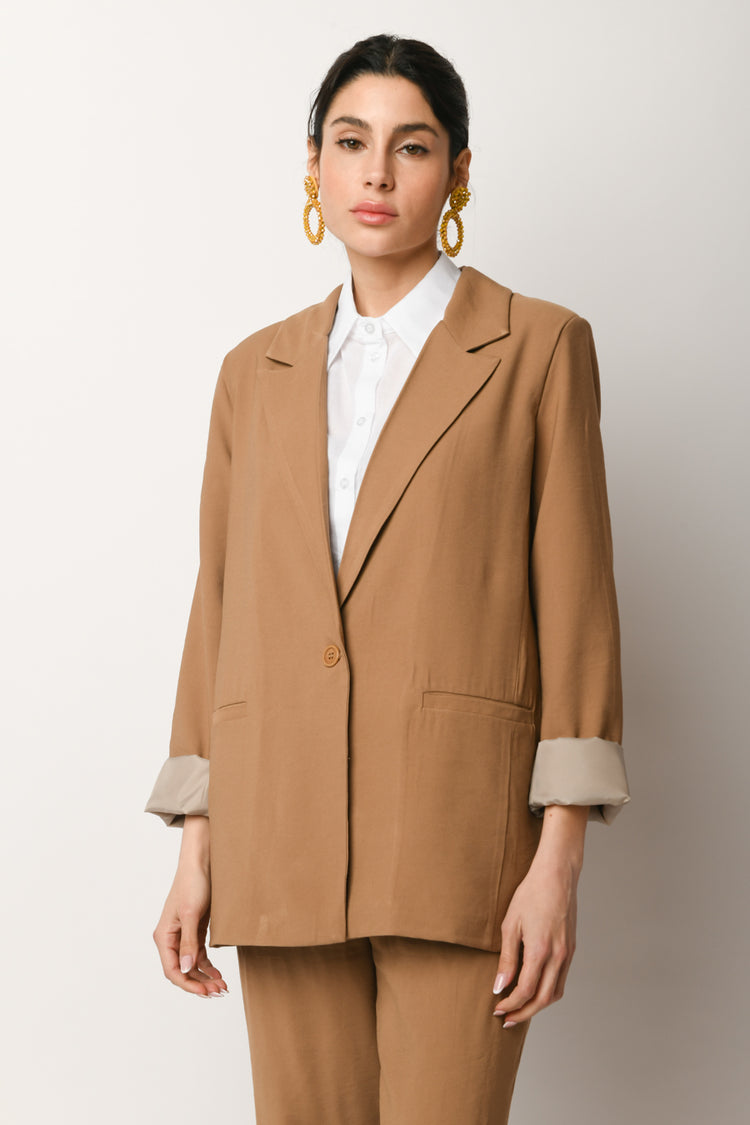 Blazer oversize misto viscosa