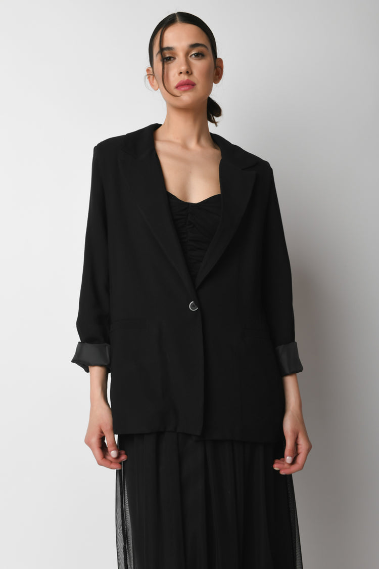 Blazer oversize misto viscosa