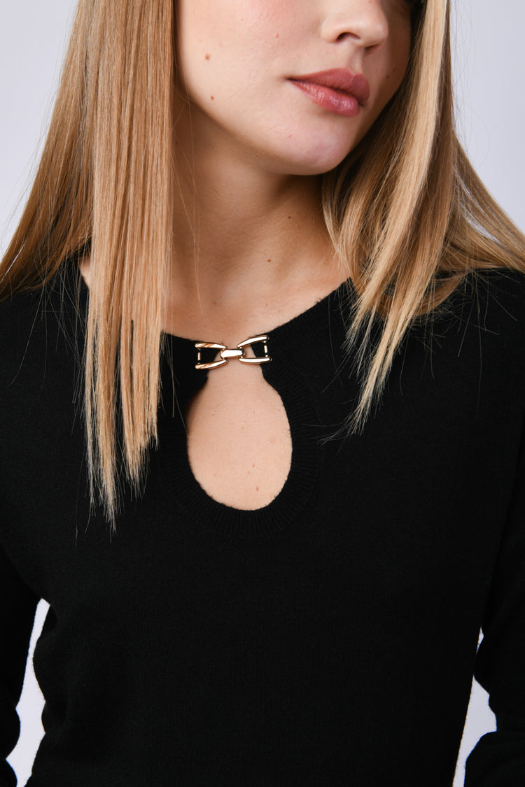 Mini abito con scollo a goccia