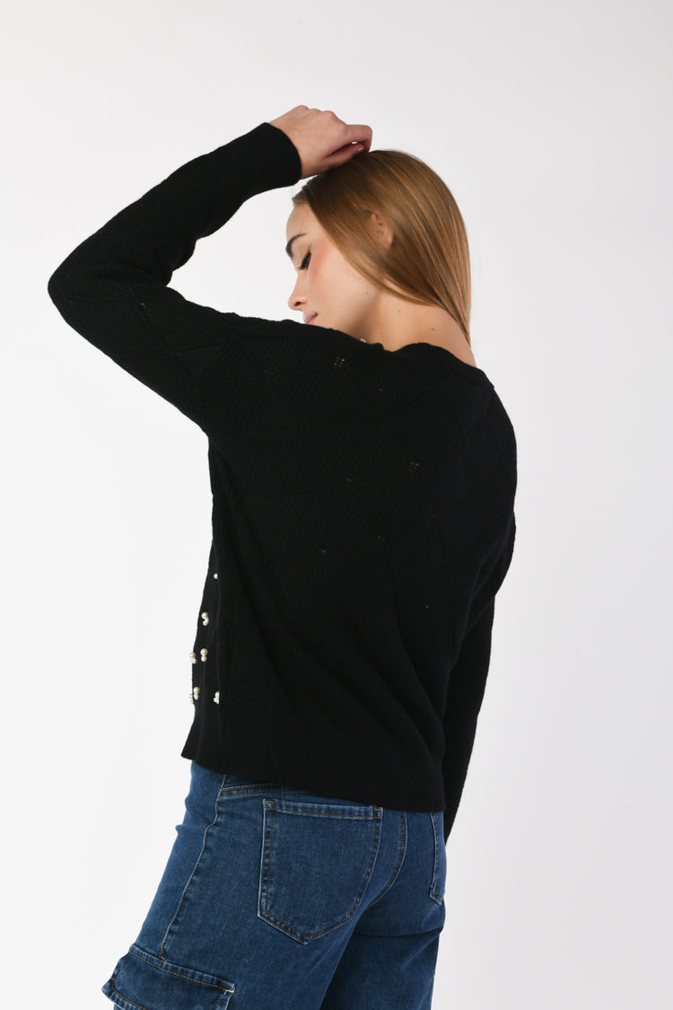 Pull a rombi con perle