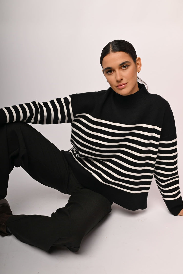 Lupetto oversize a righe