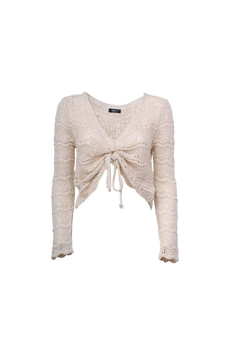 Top crochet con coulisse