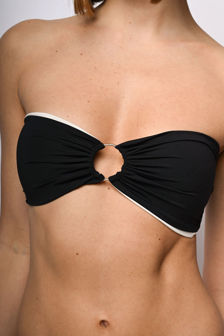 Top a fascia per bikini reversible