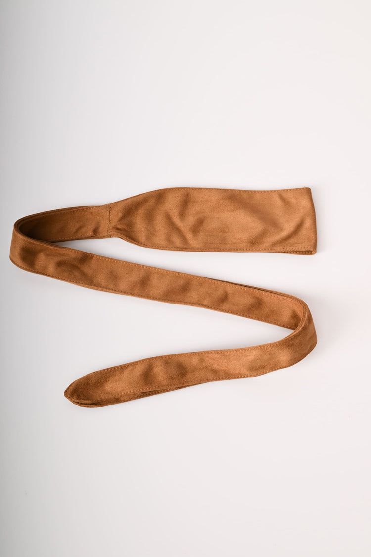 Cintura a fascia in faux suede