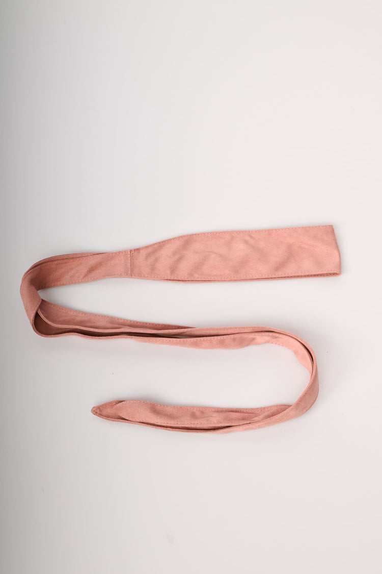 Cintura a fascia in faux suede