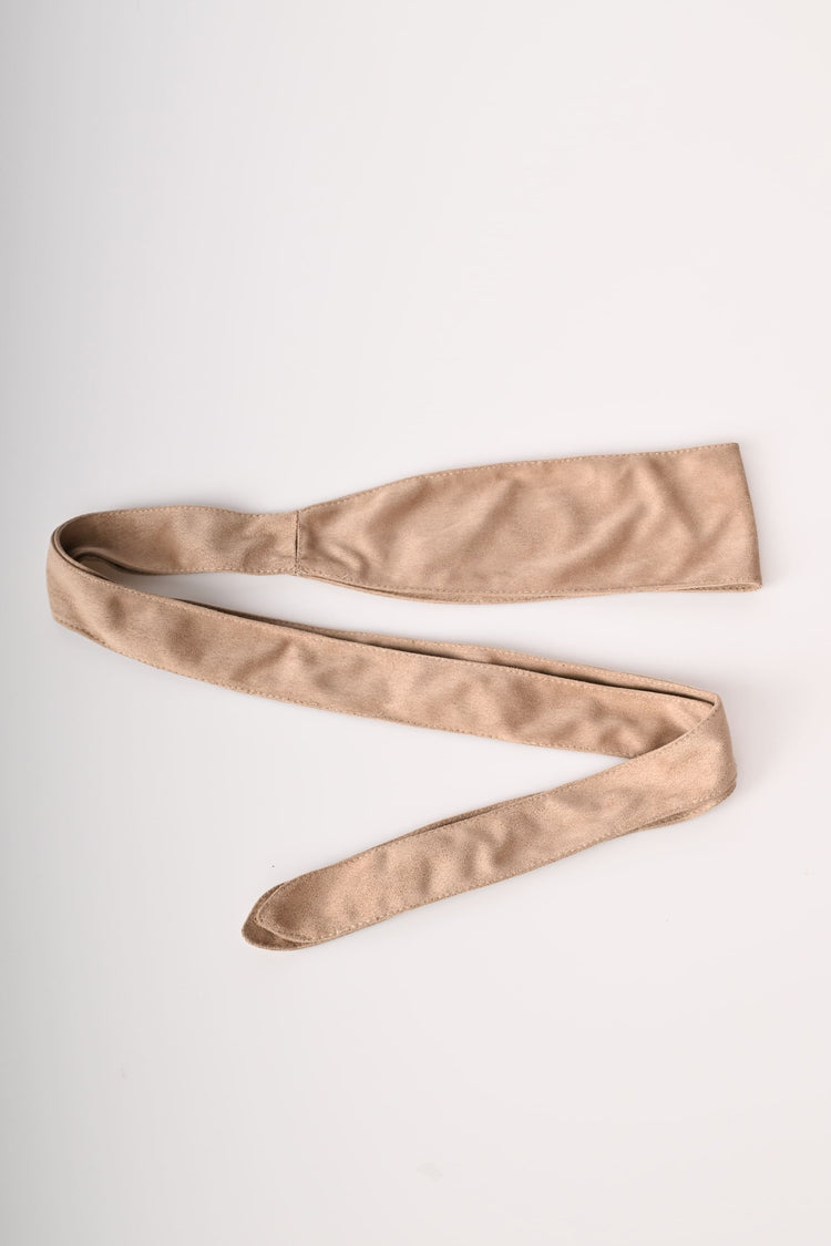 Cintura a fascia in faux suede