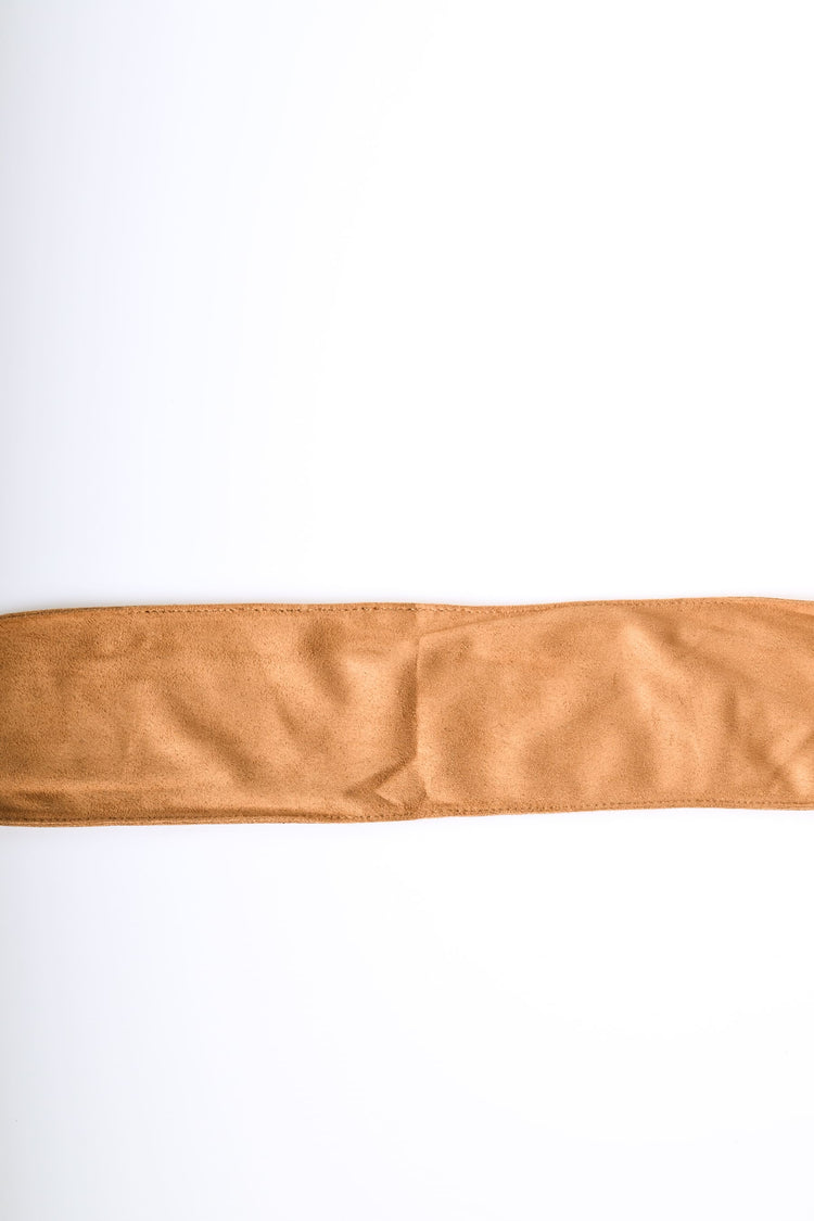 Cintura a fascia in faux suede