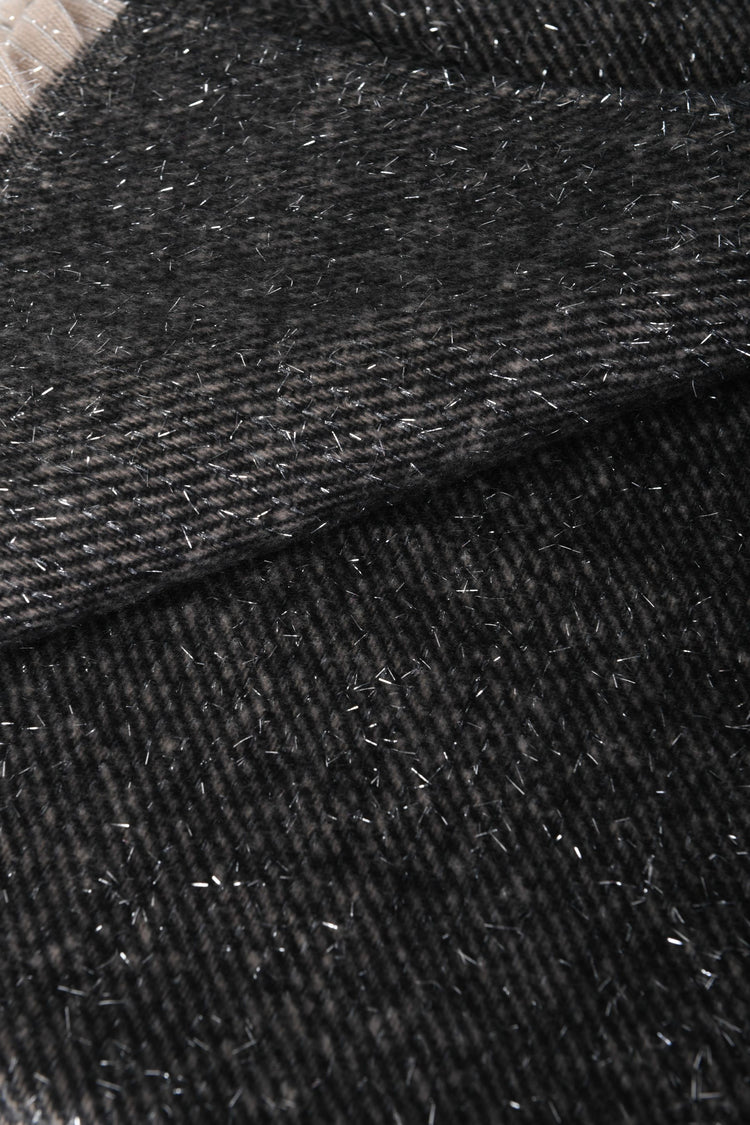 Sciarpa a righe in lurex