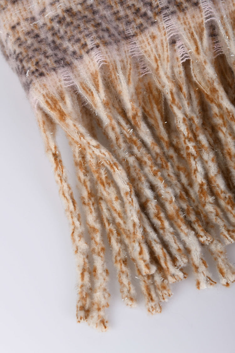 Sciarpa a righe con lurex