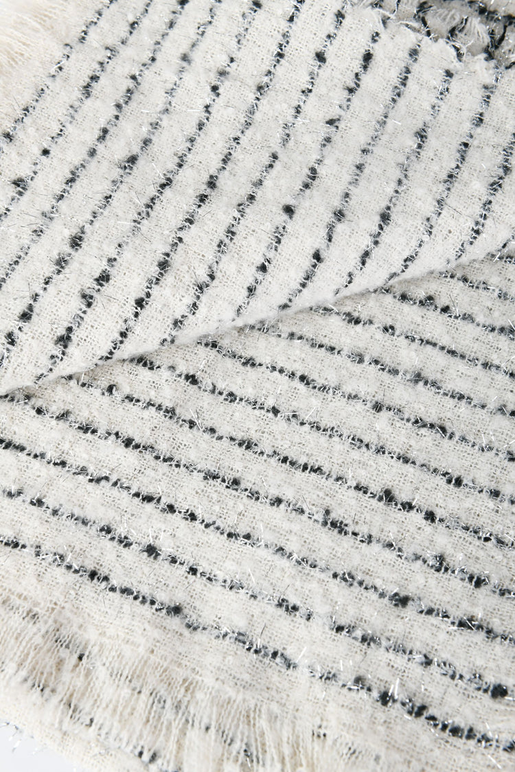 Sciarpa a righe lurex