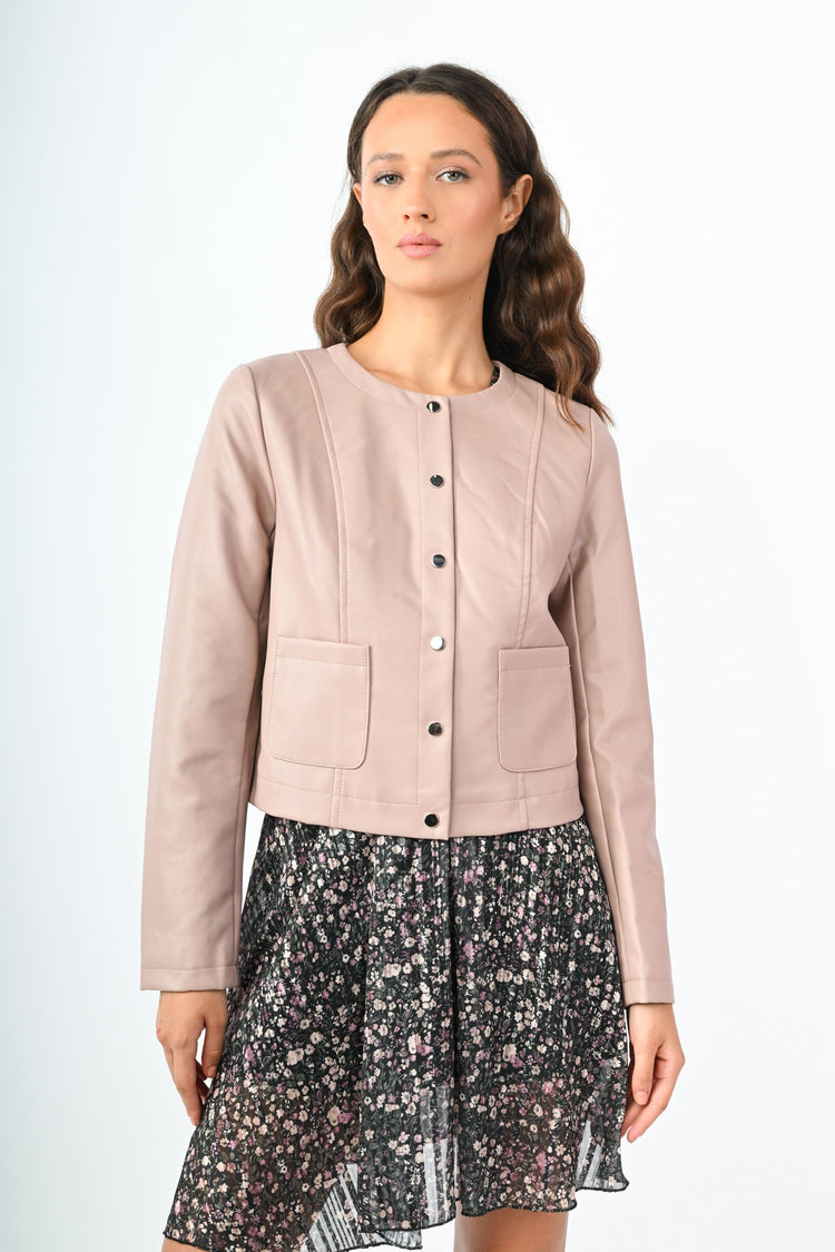 Giacca in similpelle