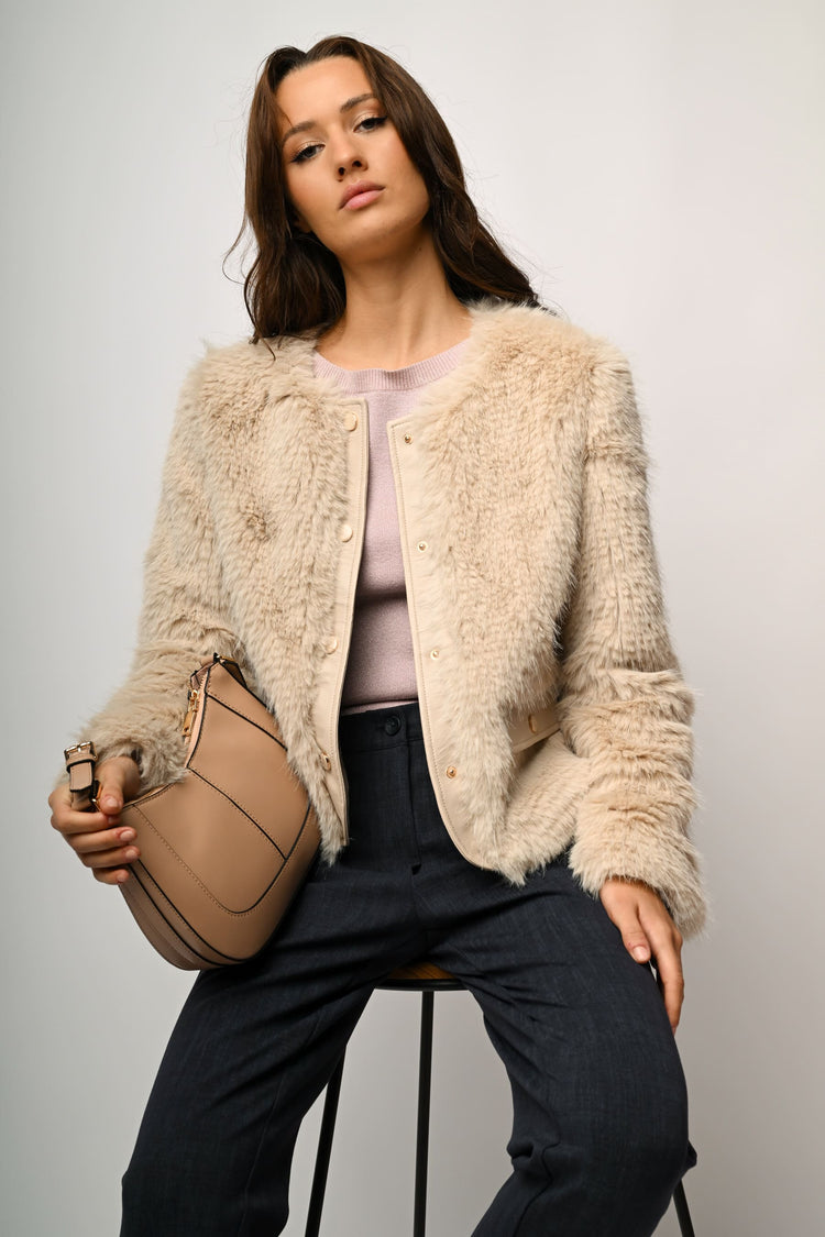 Giacca in faux fur