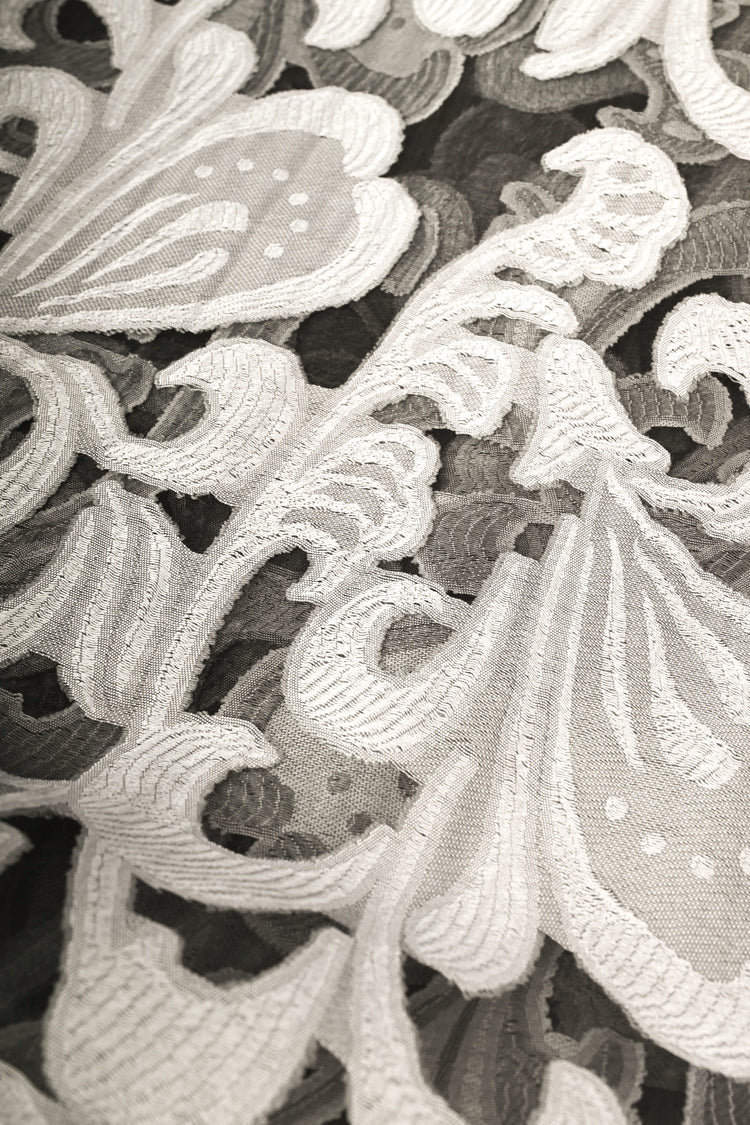 Stola in dévoré floreale