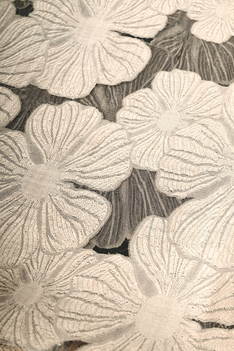 Stola in dévoré floreale