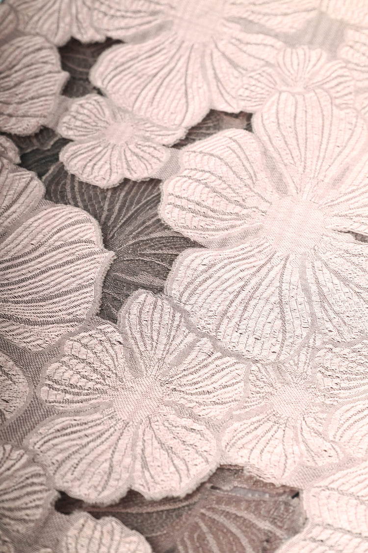 Stola in dévoré floreale