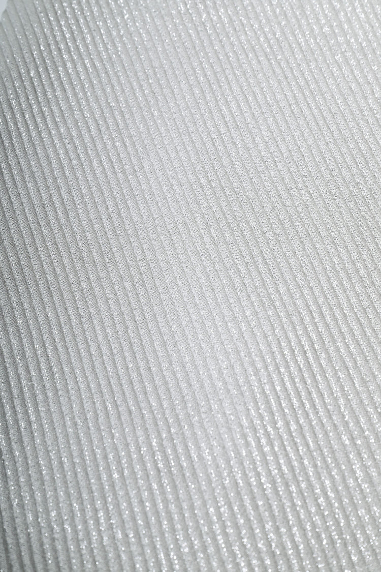 Stola testurizzata a righe lurex