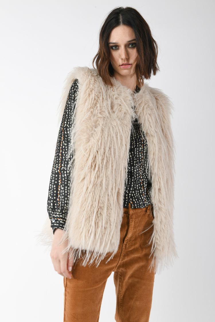Gilet in faux fur