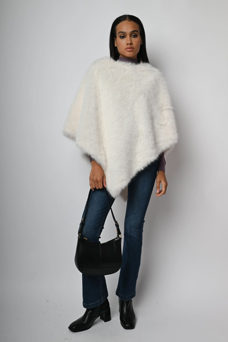 Poncho similpelliccia