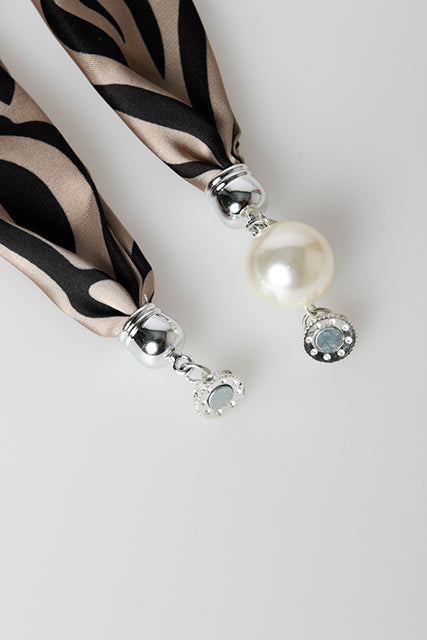 Foulard a stampa zebrata