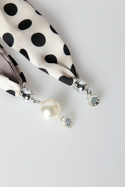 Foulard a stampa pois