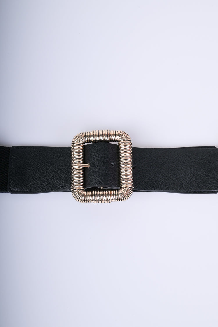 Cintura elastica con fibbia rettangolare