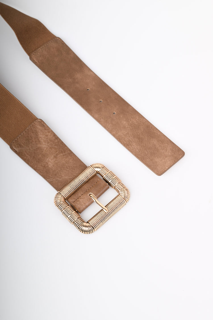 Cintura elastica fibbia quadrata