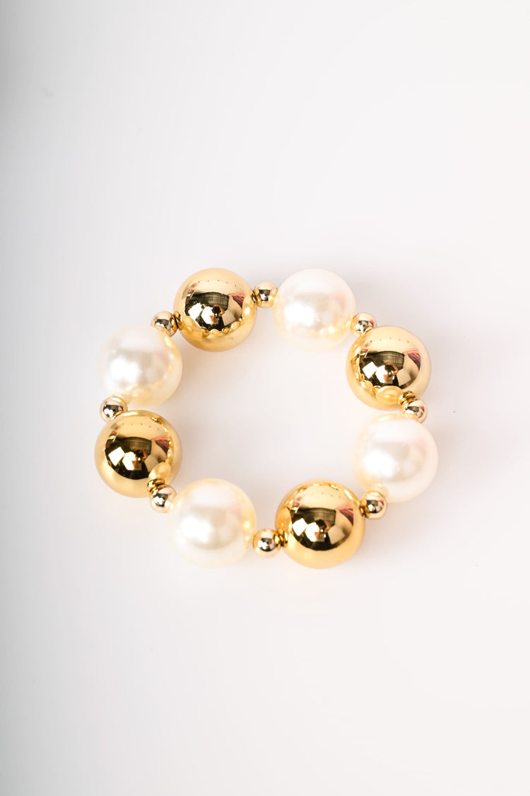 Bracciale con perle e sfere