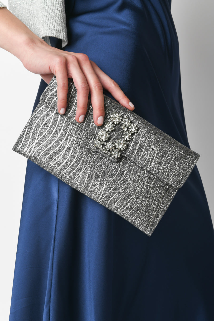 Pochette con fibbia gioiello – Nunalie - Main Image