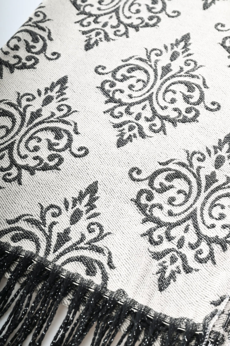 Sciarpa quadri e ricami