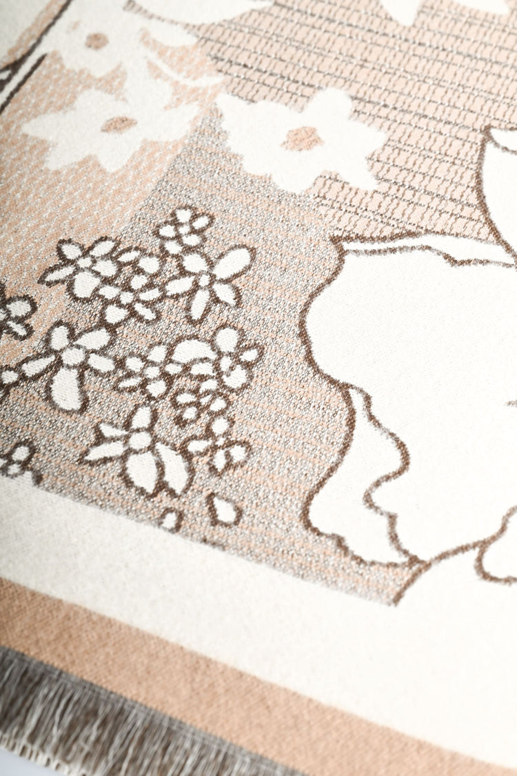 Sciarpa fiori orientali