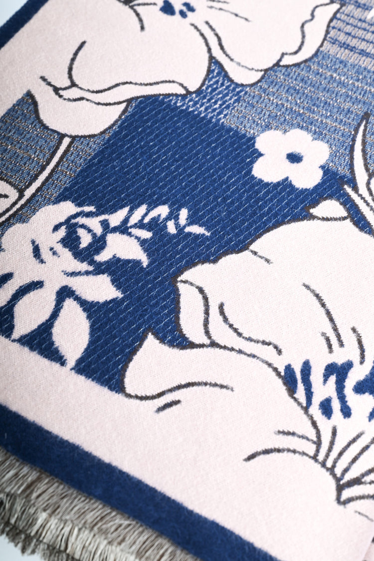 Sciarpa fiori orientali