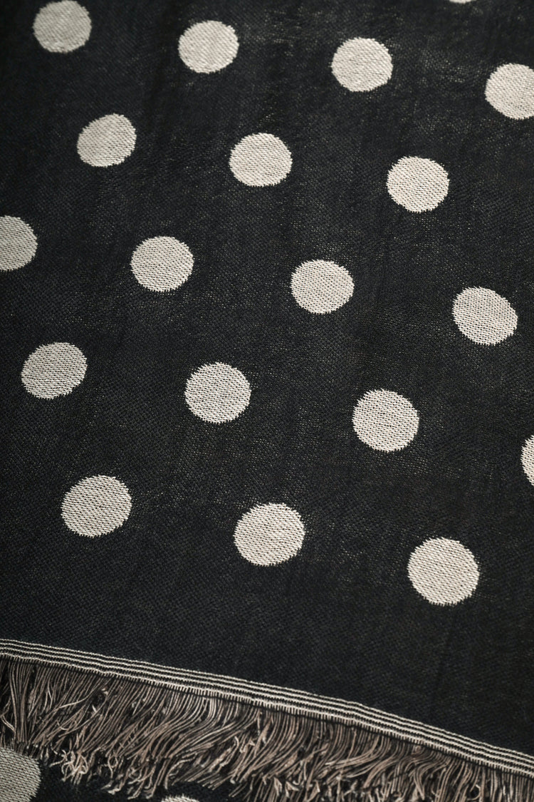 Sciarpa in jacquard a pois