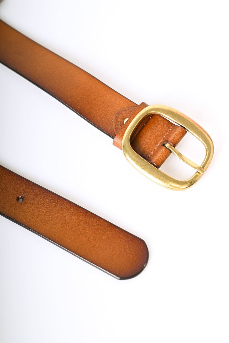 Cintura classica in pelle