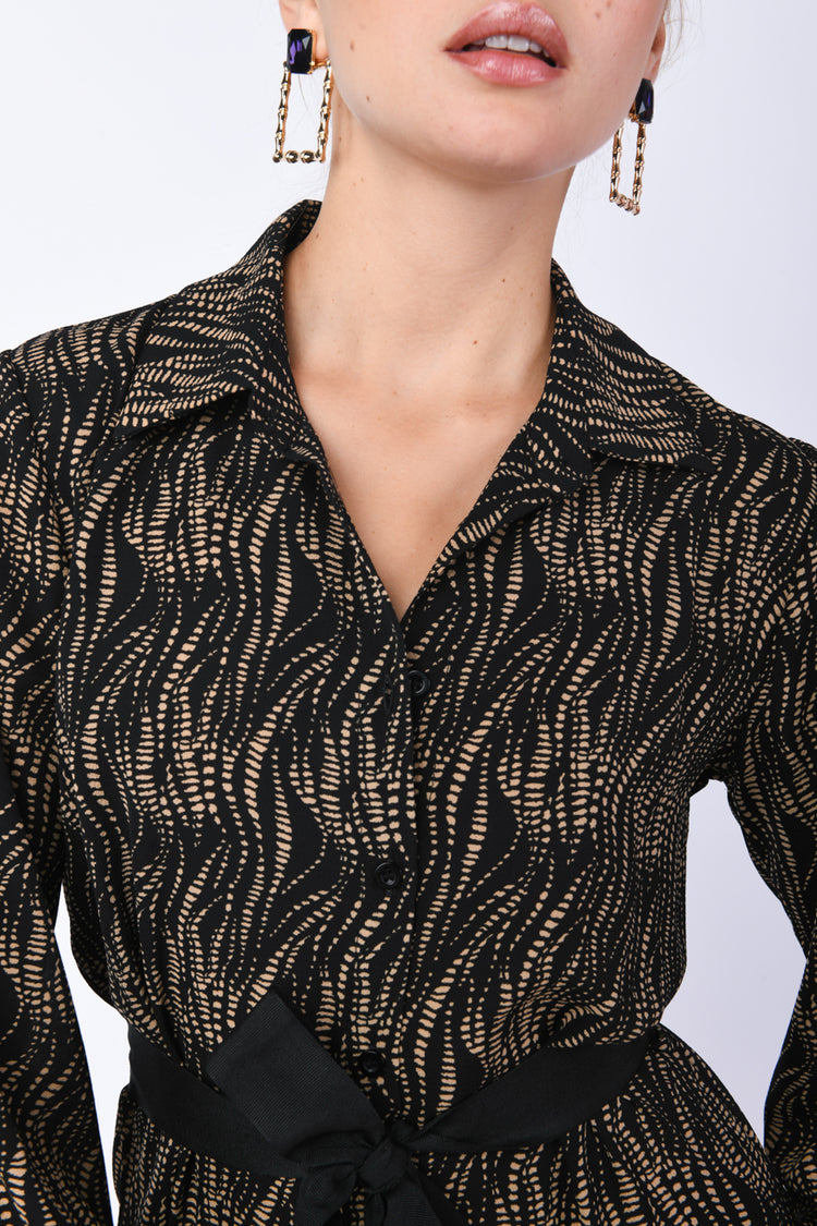 Abito chemisier a stampa