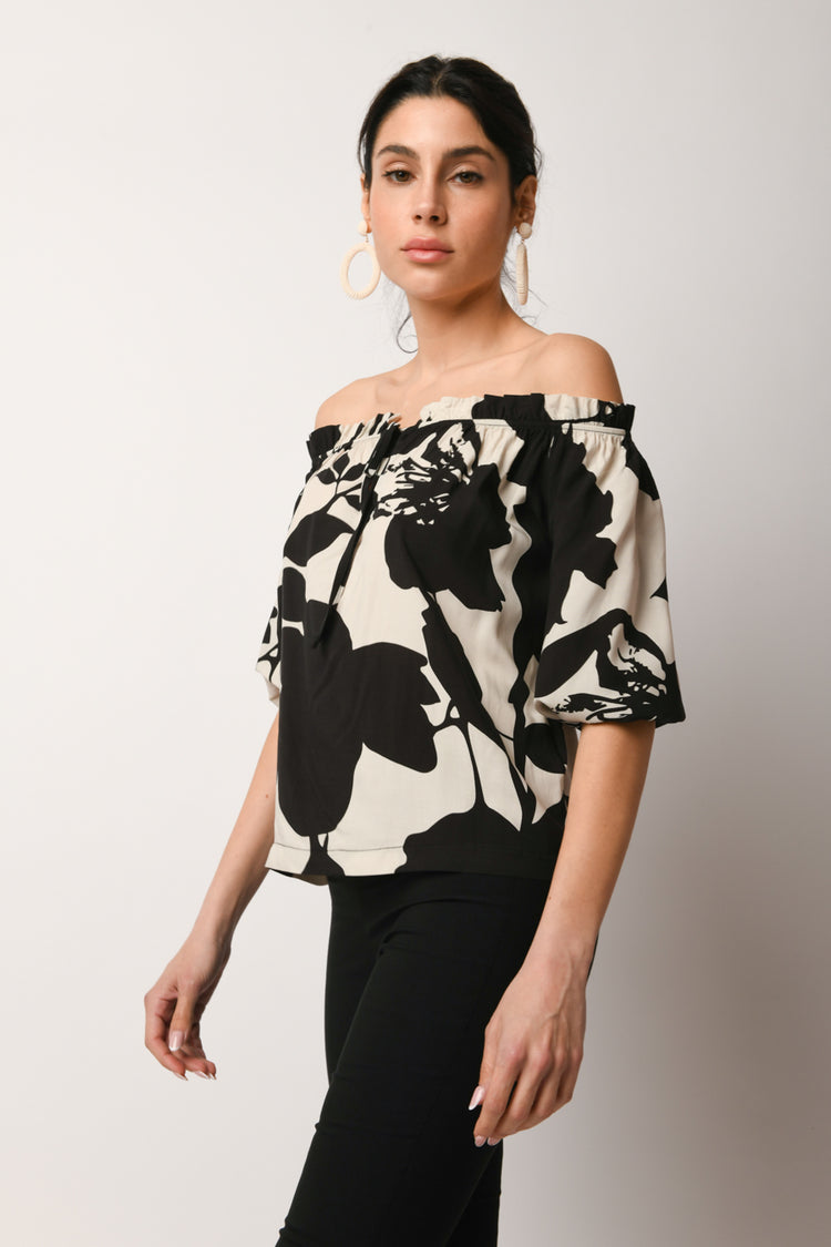 Blusa a stampa floreale