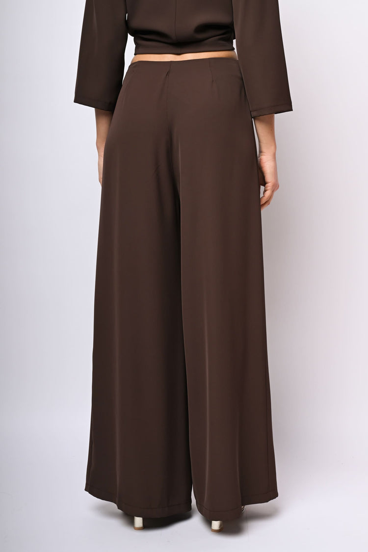 Pantaloni palazzo con pieghe