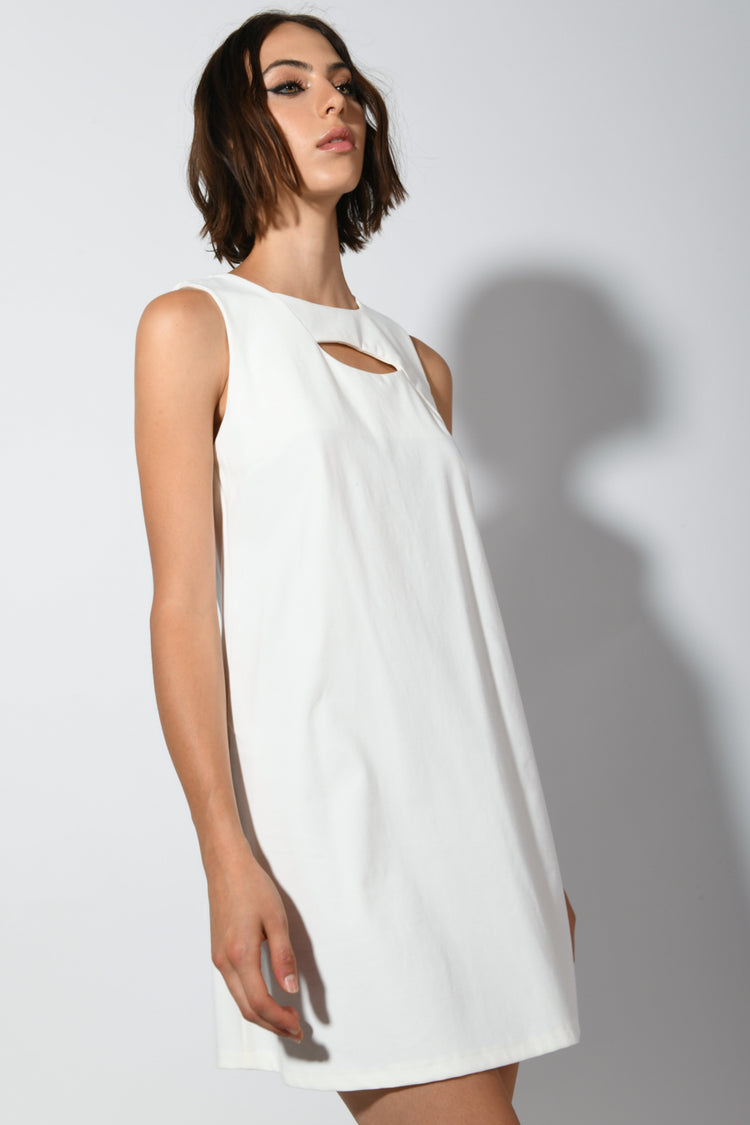 Mini abito con cut-out