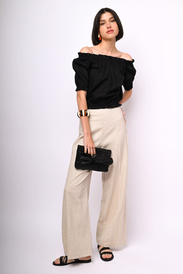 Top con spalle scoperte