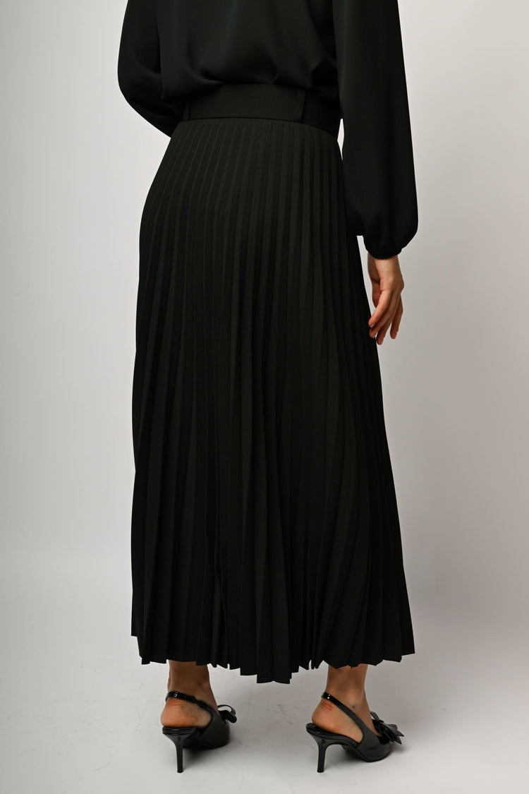 Gonna lunga plissé con cintura