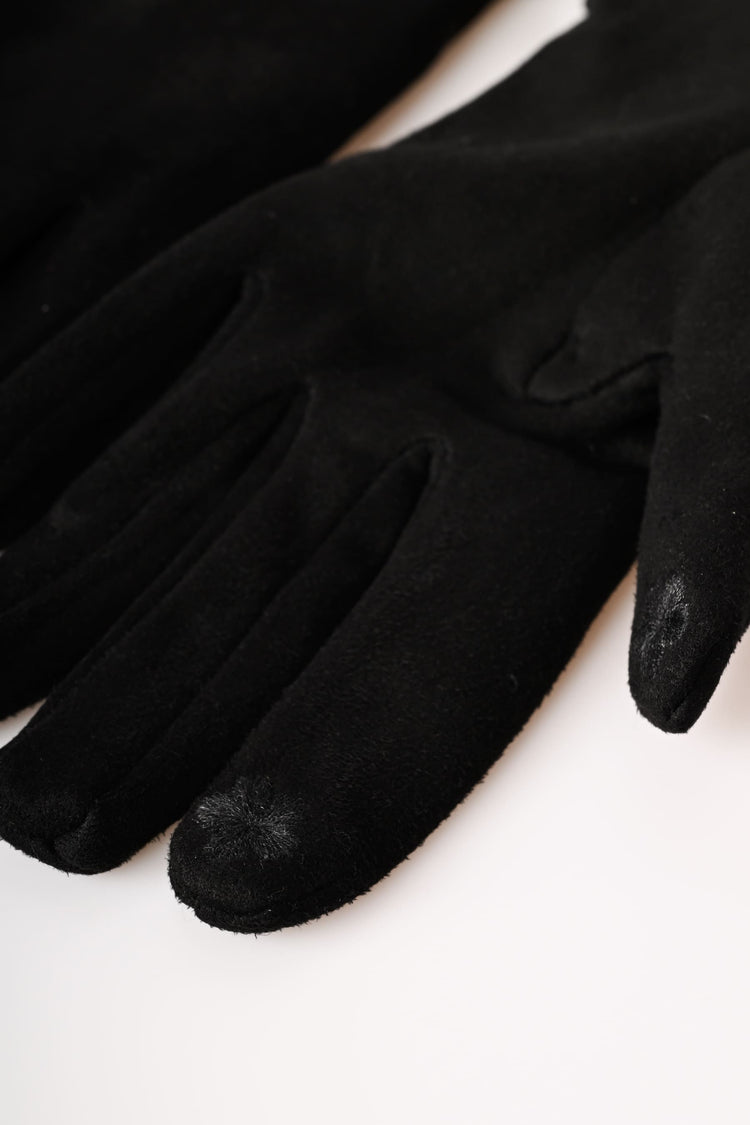 Guanti con catenella in strass